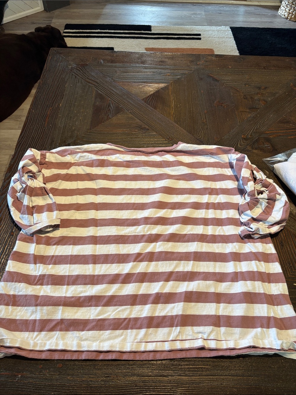 easel Girls' Pink and White Striped Tee - Picture 8 of 9